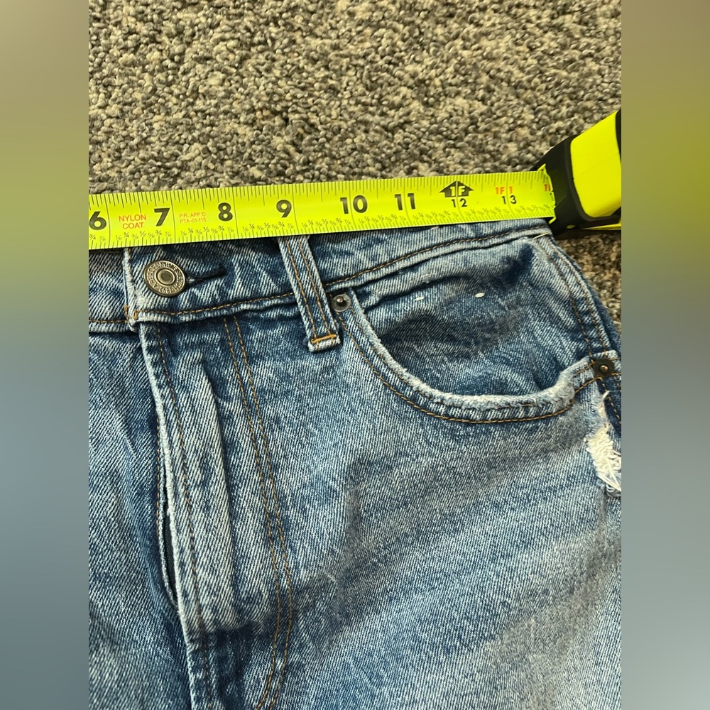 Abercrombie & Fitch The 90s Straight Ultra High Rise Medium Wash Jeans 28 6R - Picture 8 of 10